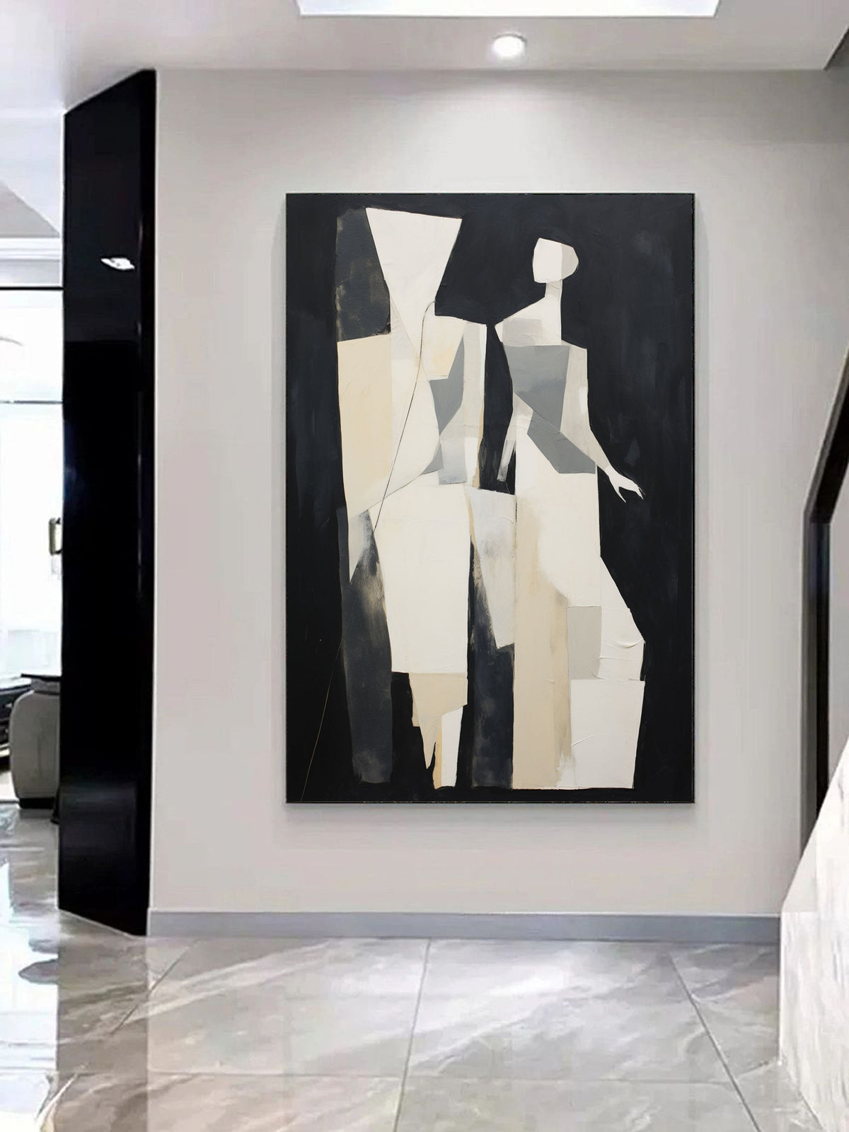 Wall Art Fragmented Shapes Contemporary Abstract Modern