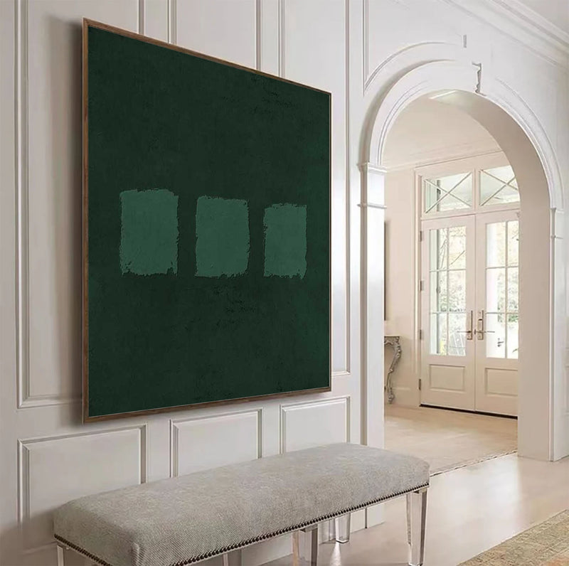 Wall Art Wabi-Sabi Minimalist Green Abstract