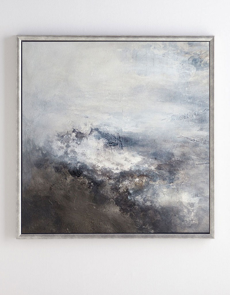 Neutral Abstract Landscape Oil Painting