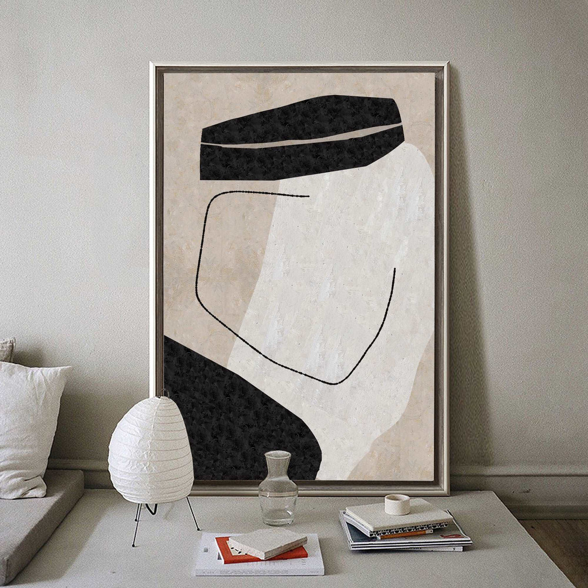 Abstract Emirati Kandura Portrait Painting