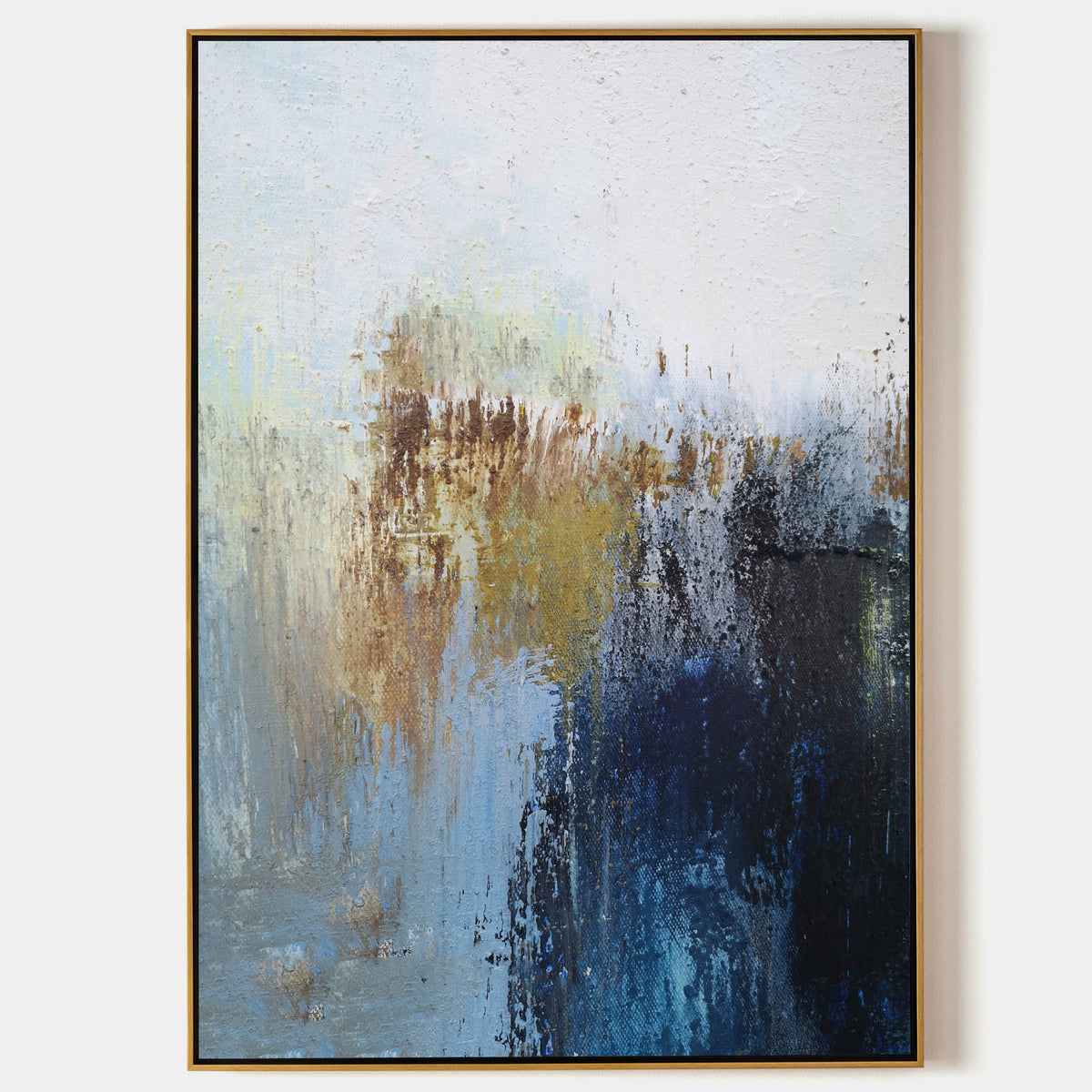 Warm Horizon Abstract Oil Painting