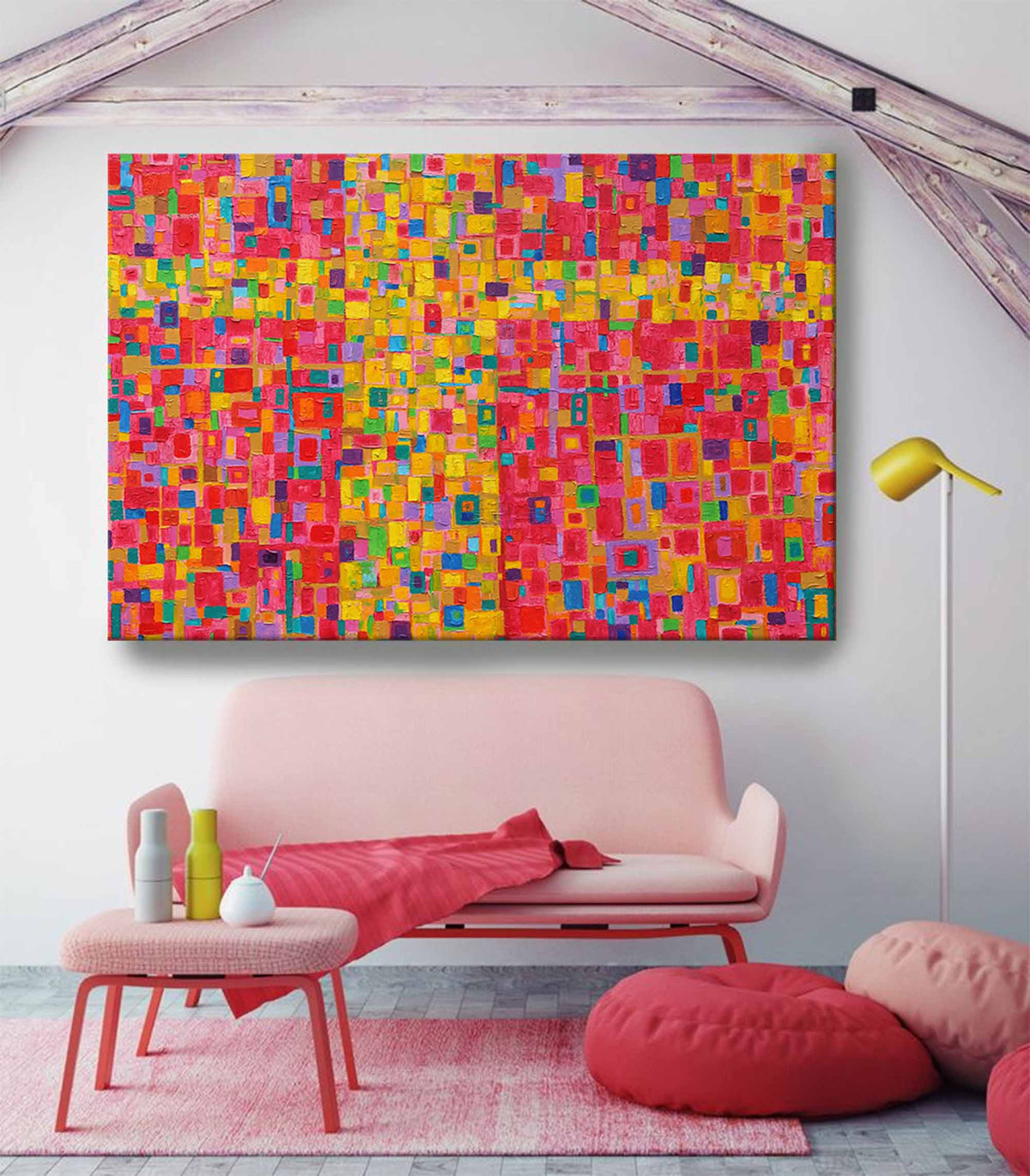 Wall Art Abstract Minimalist Bold Color