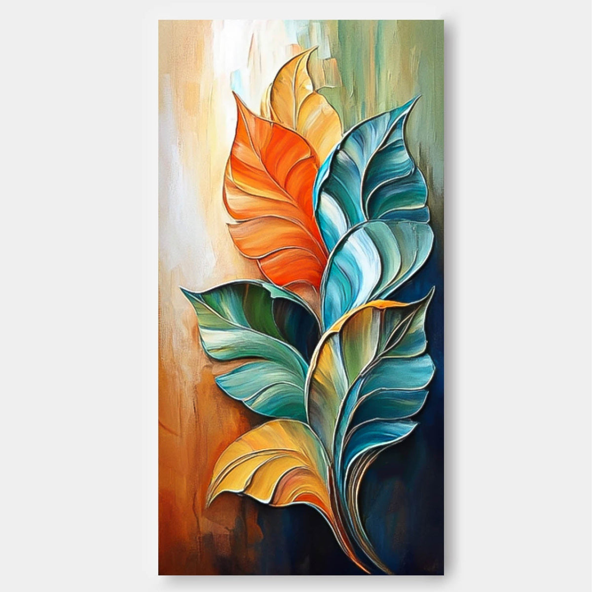 Wall Art Flower Vibrant Abstract Botanical Pop
