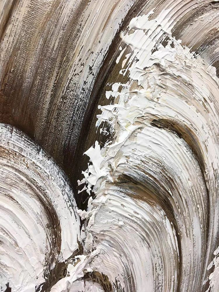 Brown Wave Texture 2 Piece Wall Art Set
