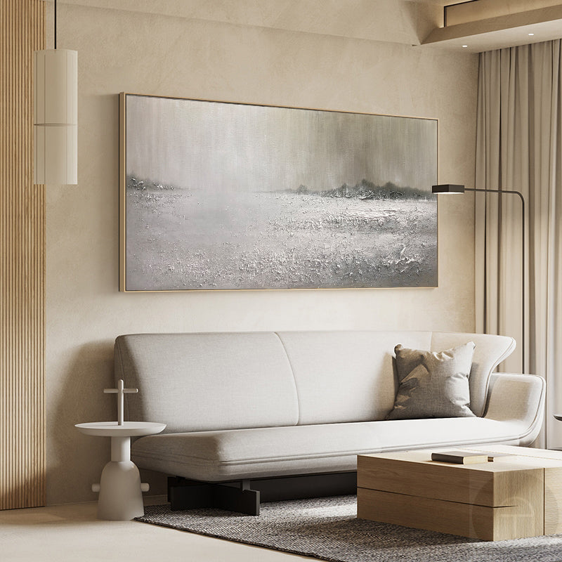 Misty Monochrome Landscape Horizontal