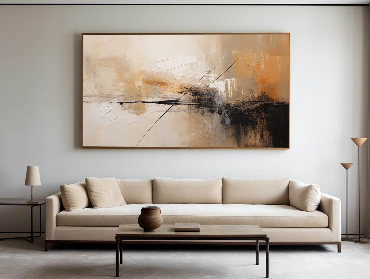 Wall Art Amber Horizon Convergence