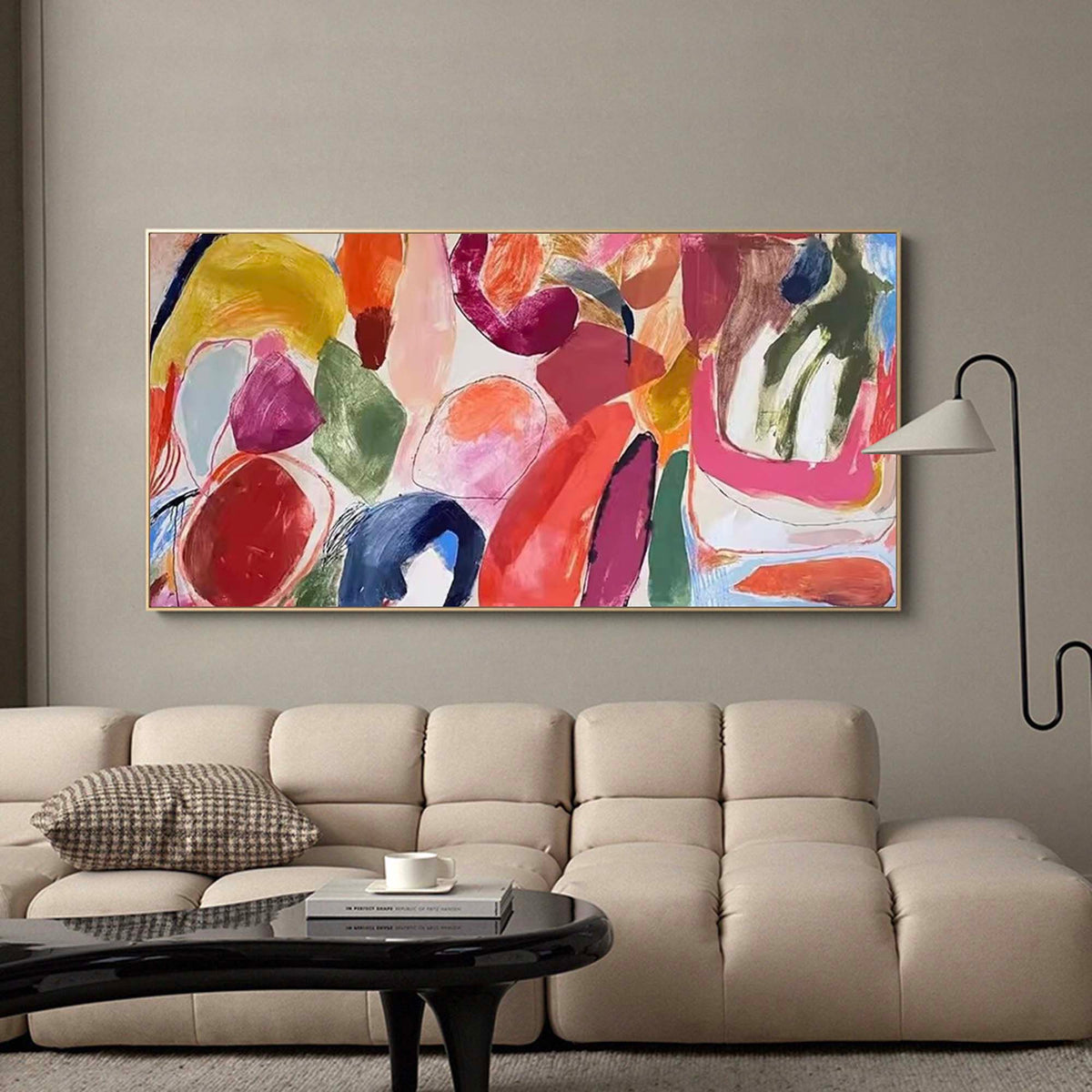 Expressionist Painting Bold Organic Shapes
