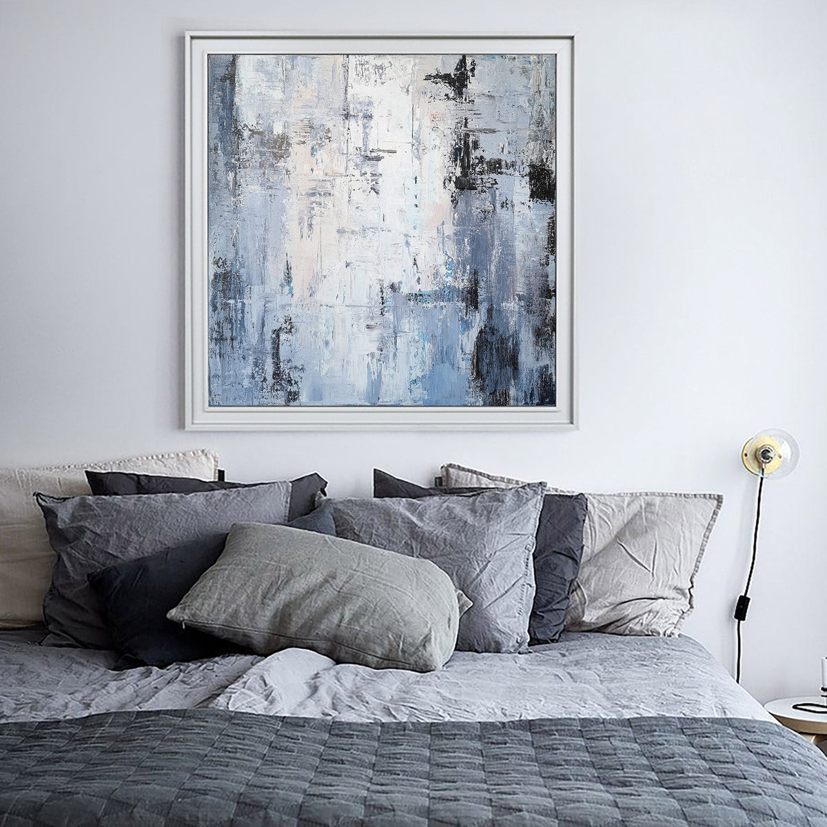 Blue Abstract Landscape Painting