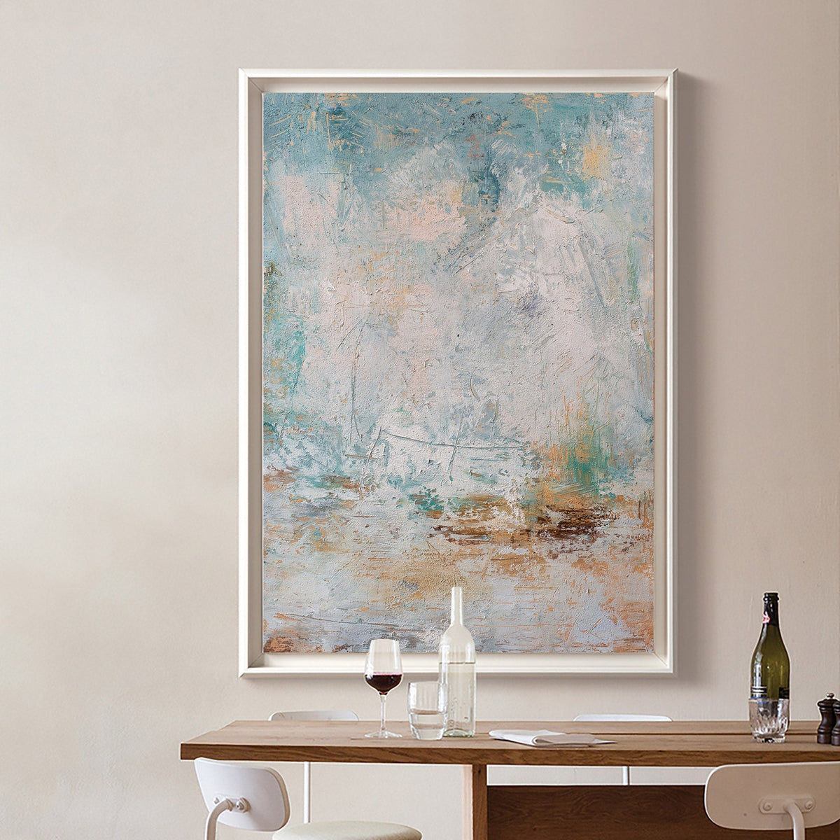 Coastal Tone Oil Painting Textured
