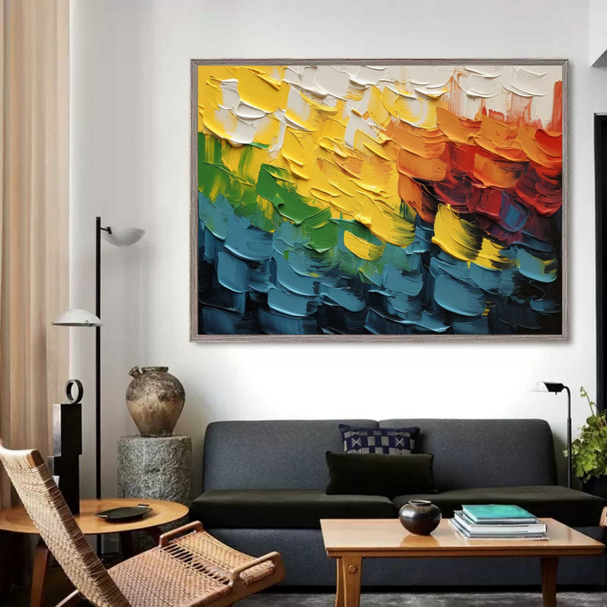 Wall Art Colorful Abstract Vibrant Playful