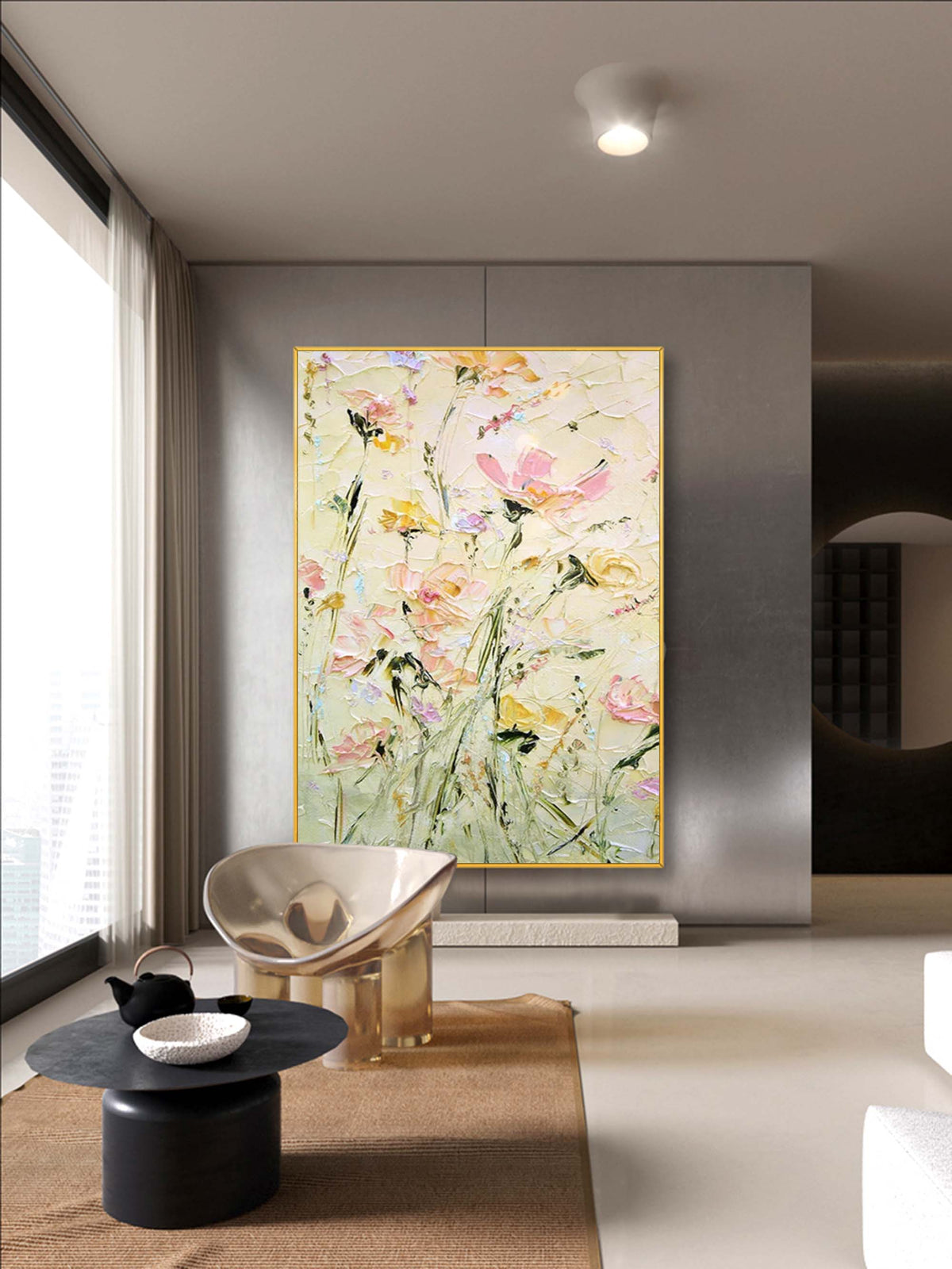 Wall Art Colorful Floral Elegant Serene