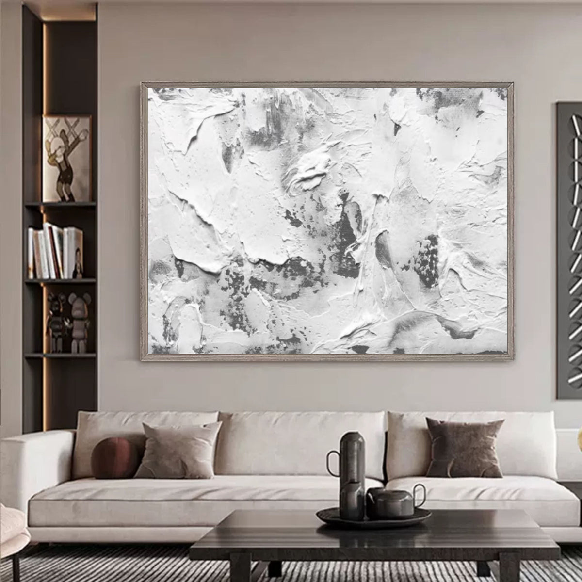 Wall Art Abstract Landscape Wabi-Sabi Linen Canvas