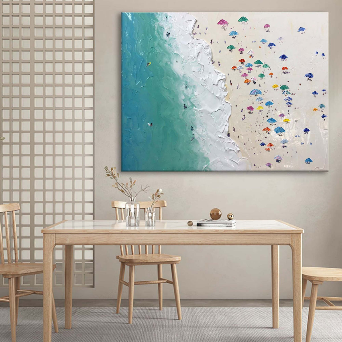 Wall Art Plaster Organic Coastal Playful