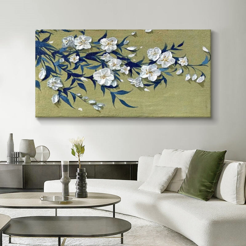 Wall Art Elegant Floral Oriental Relief Modern