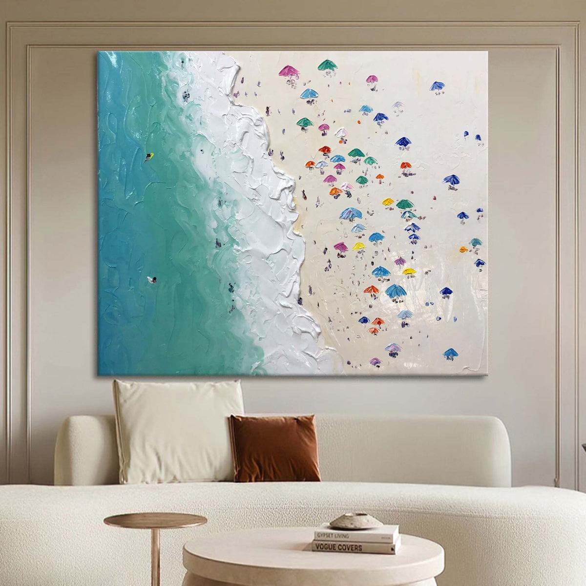 Wall Art Plaster Organic Coastal Playful