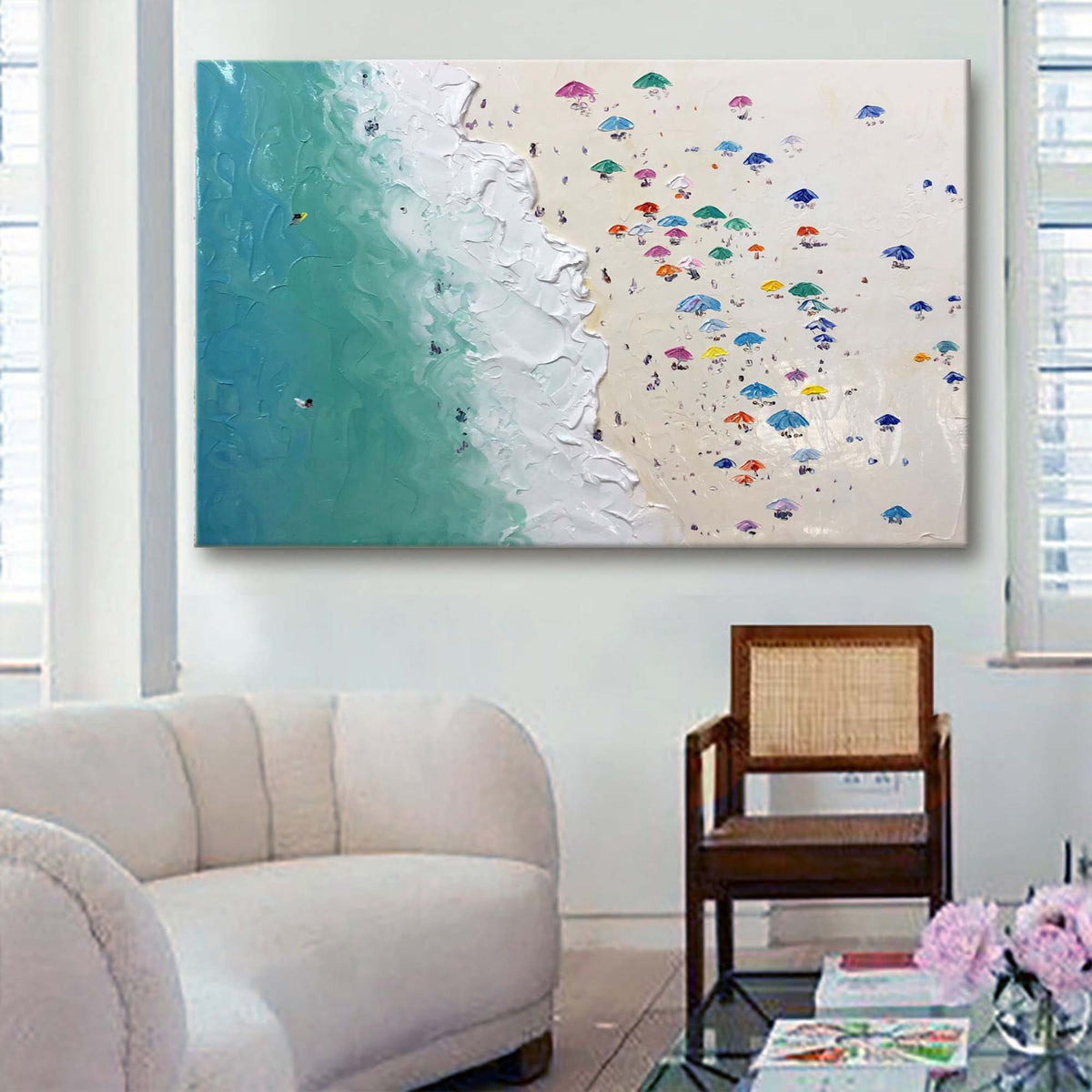 Wall Art Plaster Organic Coastal Playful