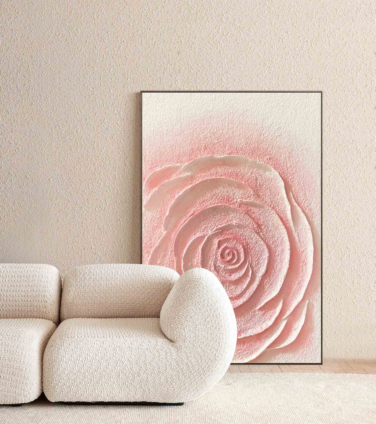 Wall Art Flower Impasto Serene Calm