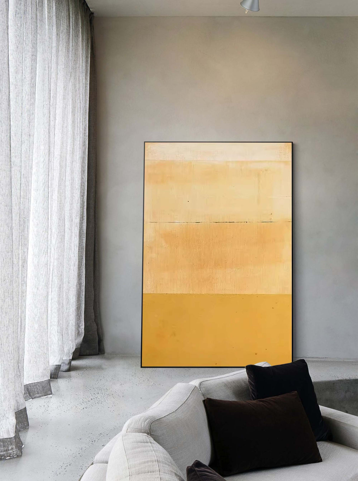 Wall Art Minimalist Ochre Horizon