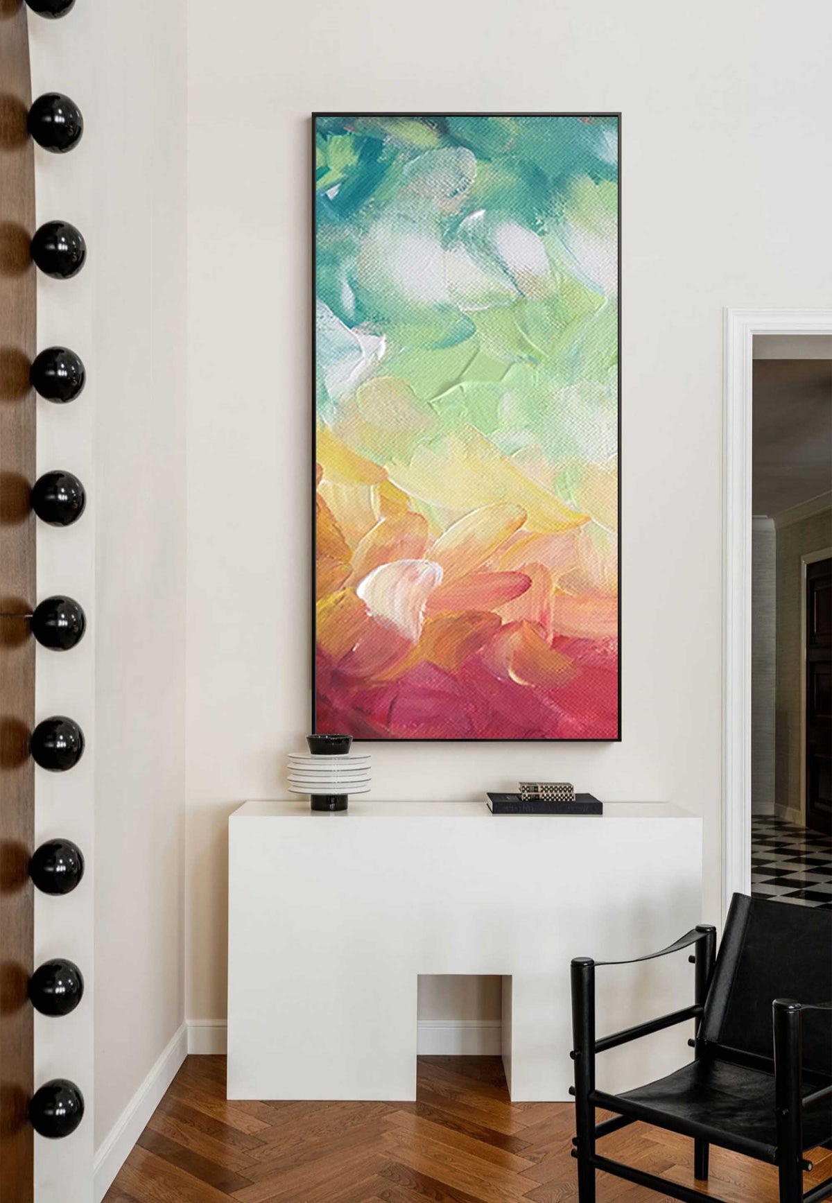 Rainbow Gradient Canvas Wall Art