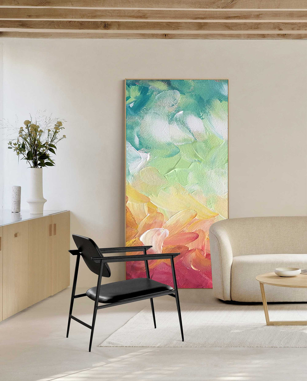Rainbow Gradient Canvas Wall Art