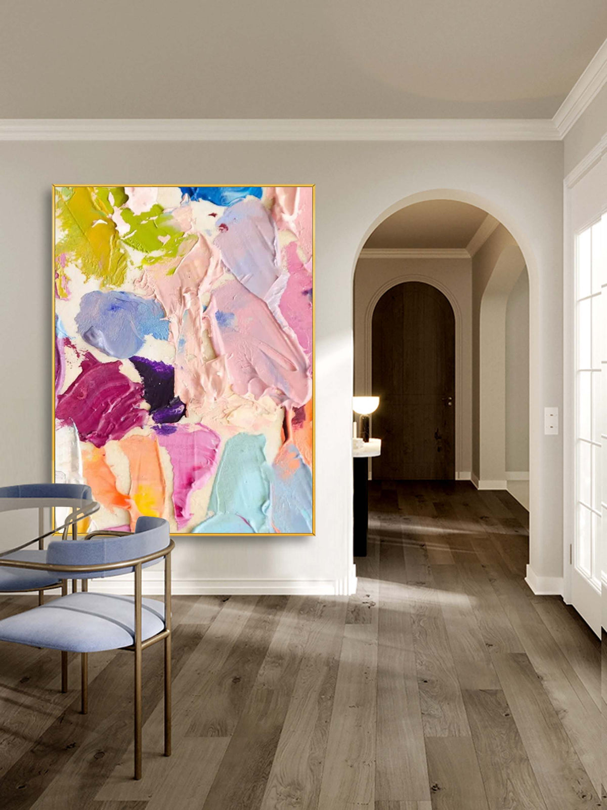 Colorful Vibrant Impasto Color Block Painting