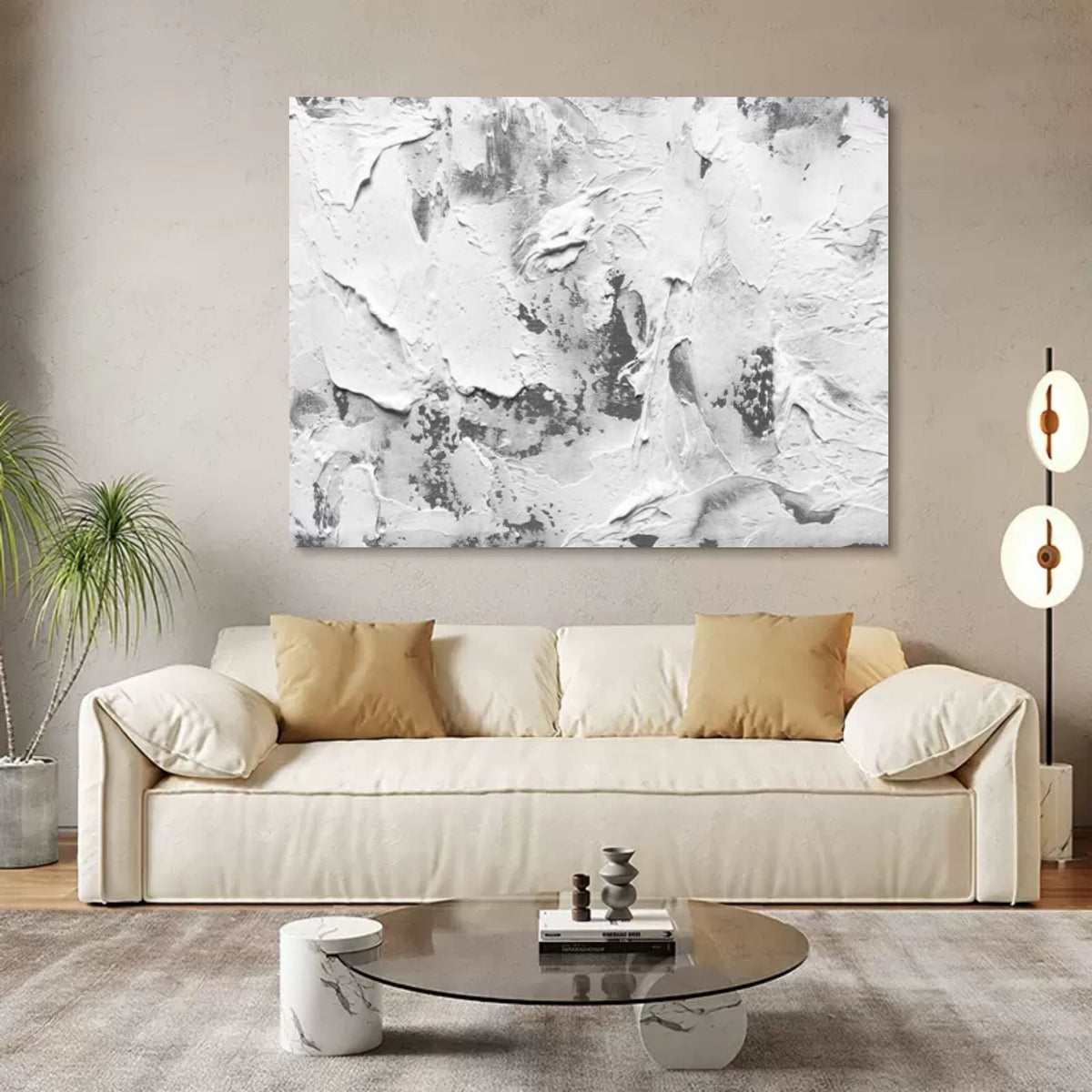 Wall Art Abstract Landscape Wabi-Sabi Linen Canvas