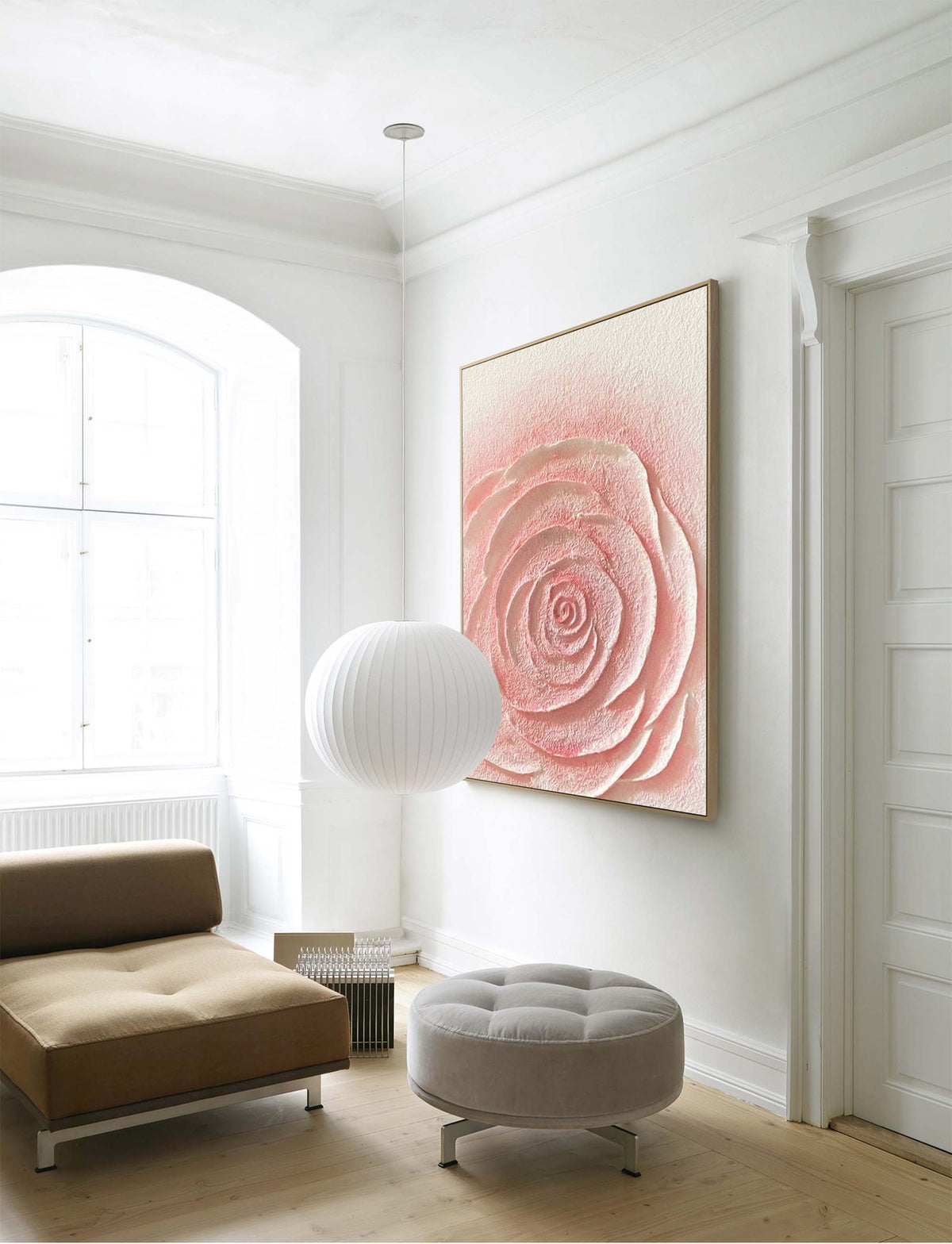 Wall Art Flower Impasto Serene Calm