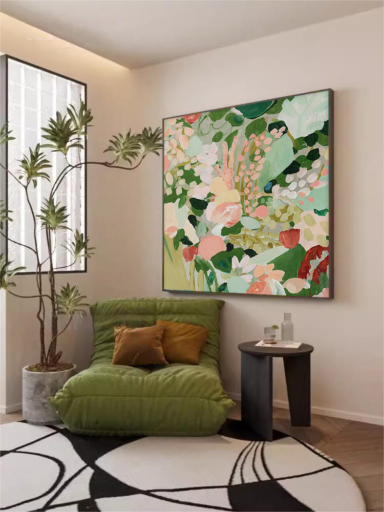 Wall Art Soft Pastel Floral Garden Bouquet Botanical