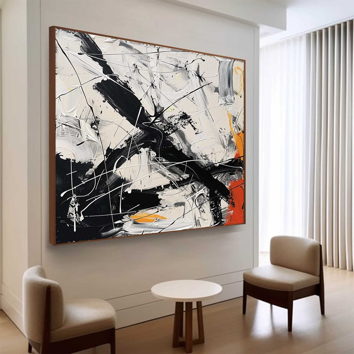 Abstract Expressionist Art Action Painting