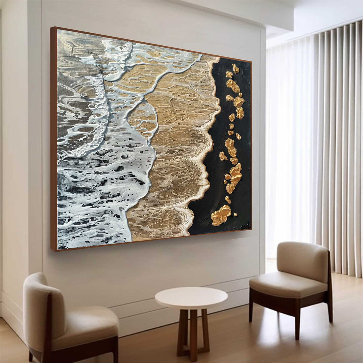 Wall Art Beach Scene Impressionist Playful