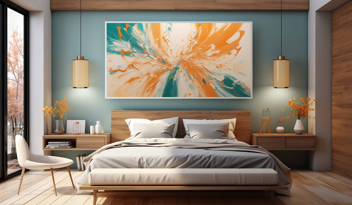 Wall Art Horizontal Plaster Minimalist Abstract