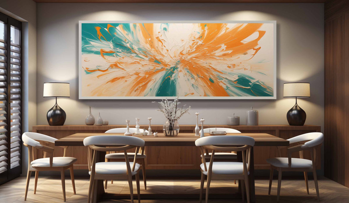 Wall Art Horizontal Plaster Minimalist Abstract