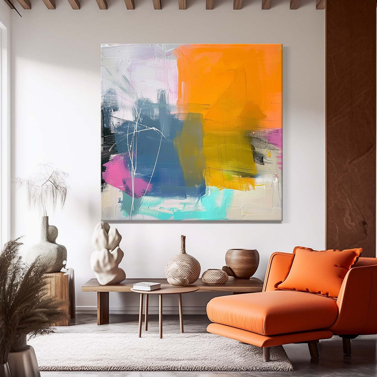 Wall Art Abstract Painterly Dreamy Elegant