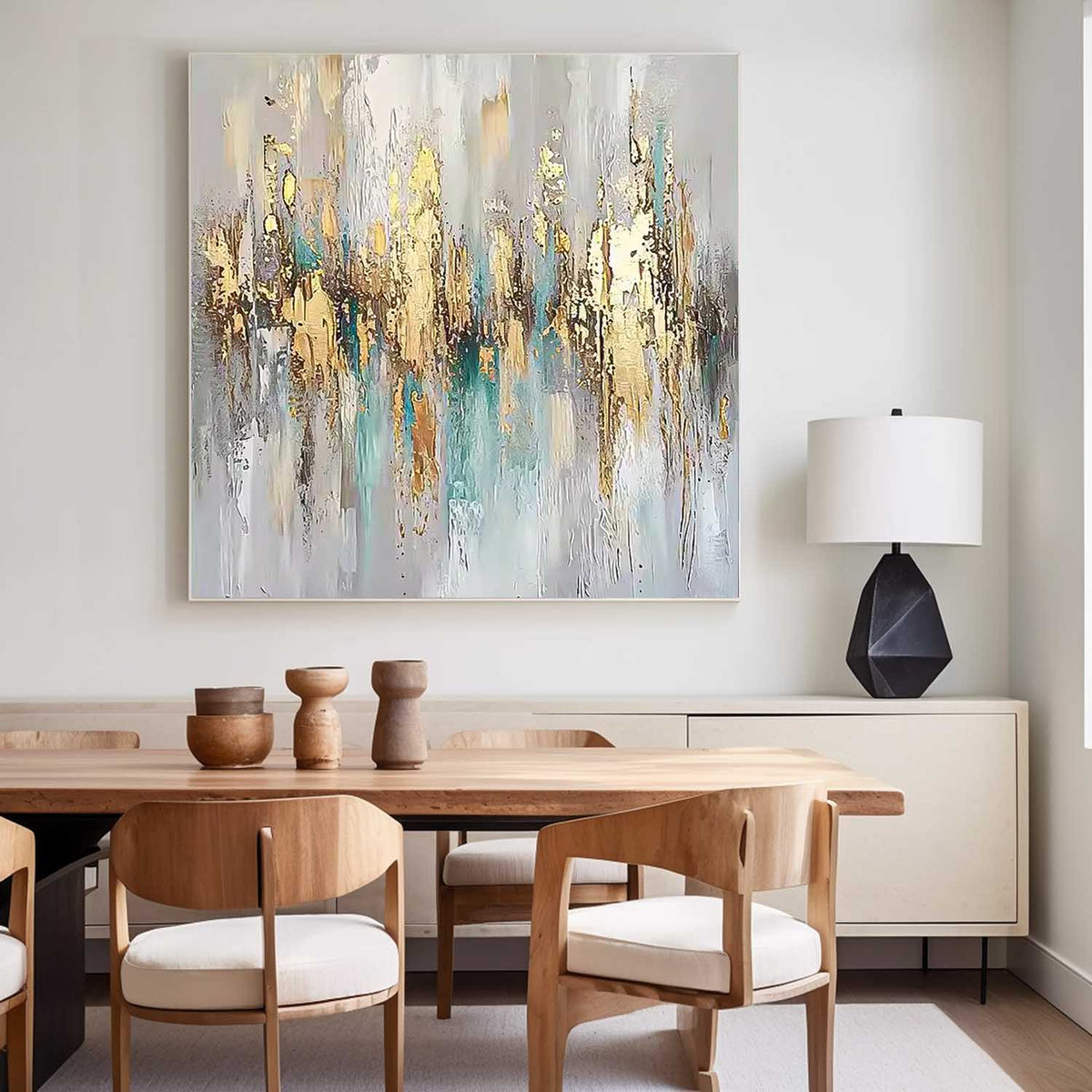 Wall Art Impasto Abstract Modern Painterly Scene