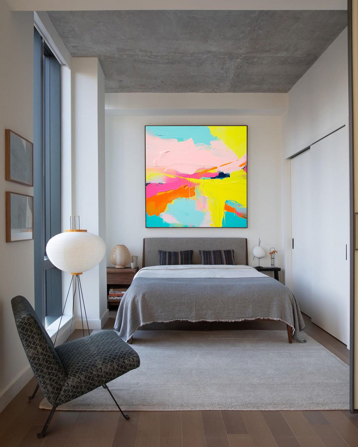 Wall Art Abstract Vibrant Painterly Joyful
