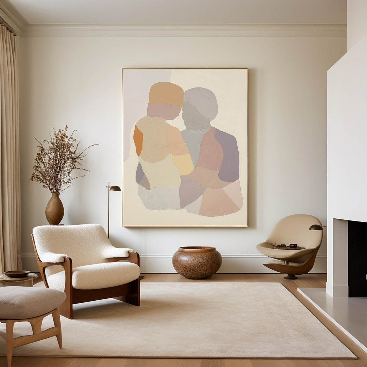 Wall Art Figures in Gentle Harmony