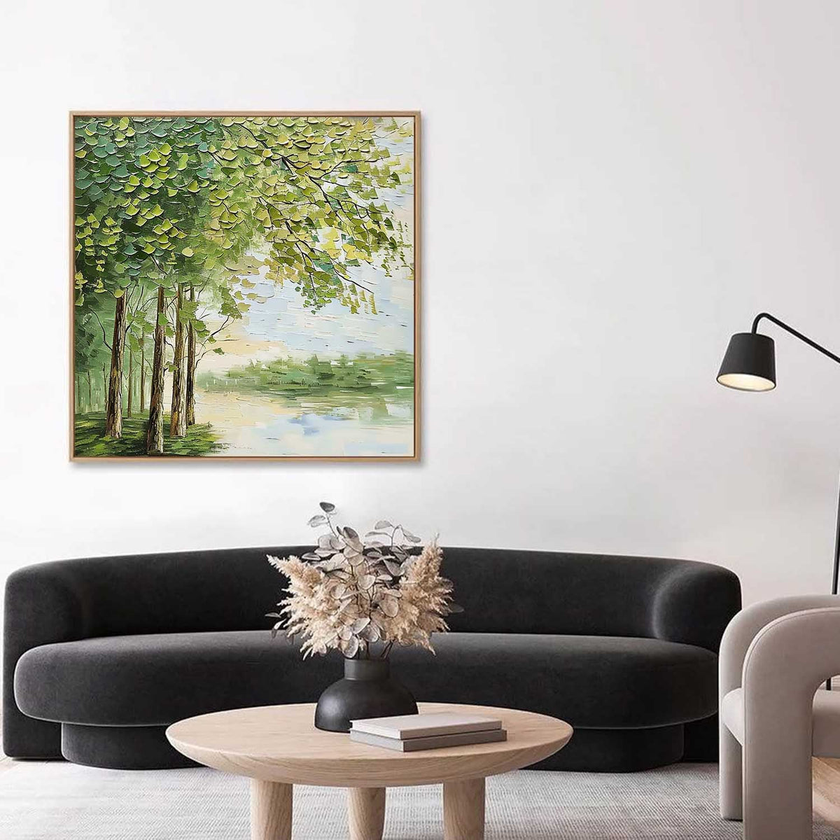 Wall Art Landscape Leaf Tree Serene Rustic