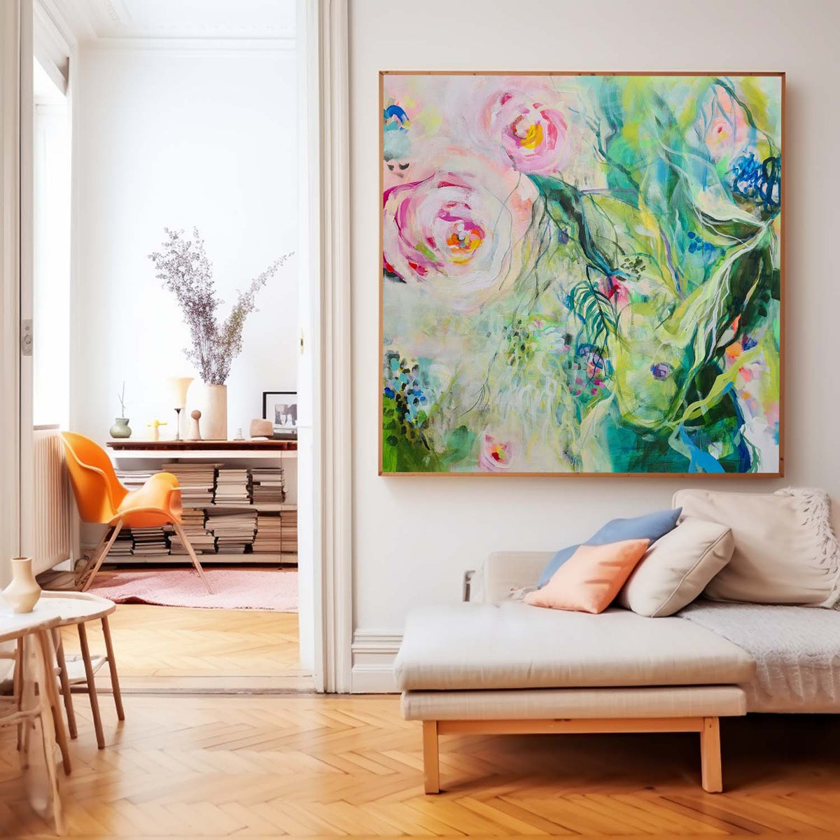 Wall Art Flower Maximalist Lush Botanical