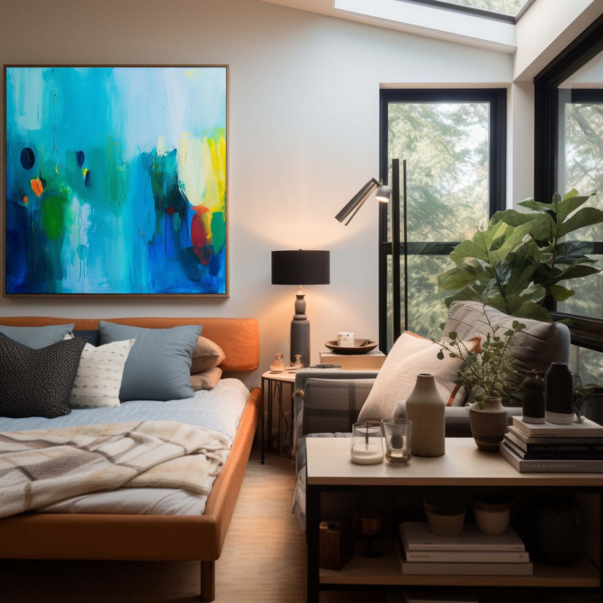 Wall Art Abstract Painterly Raw Scene