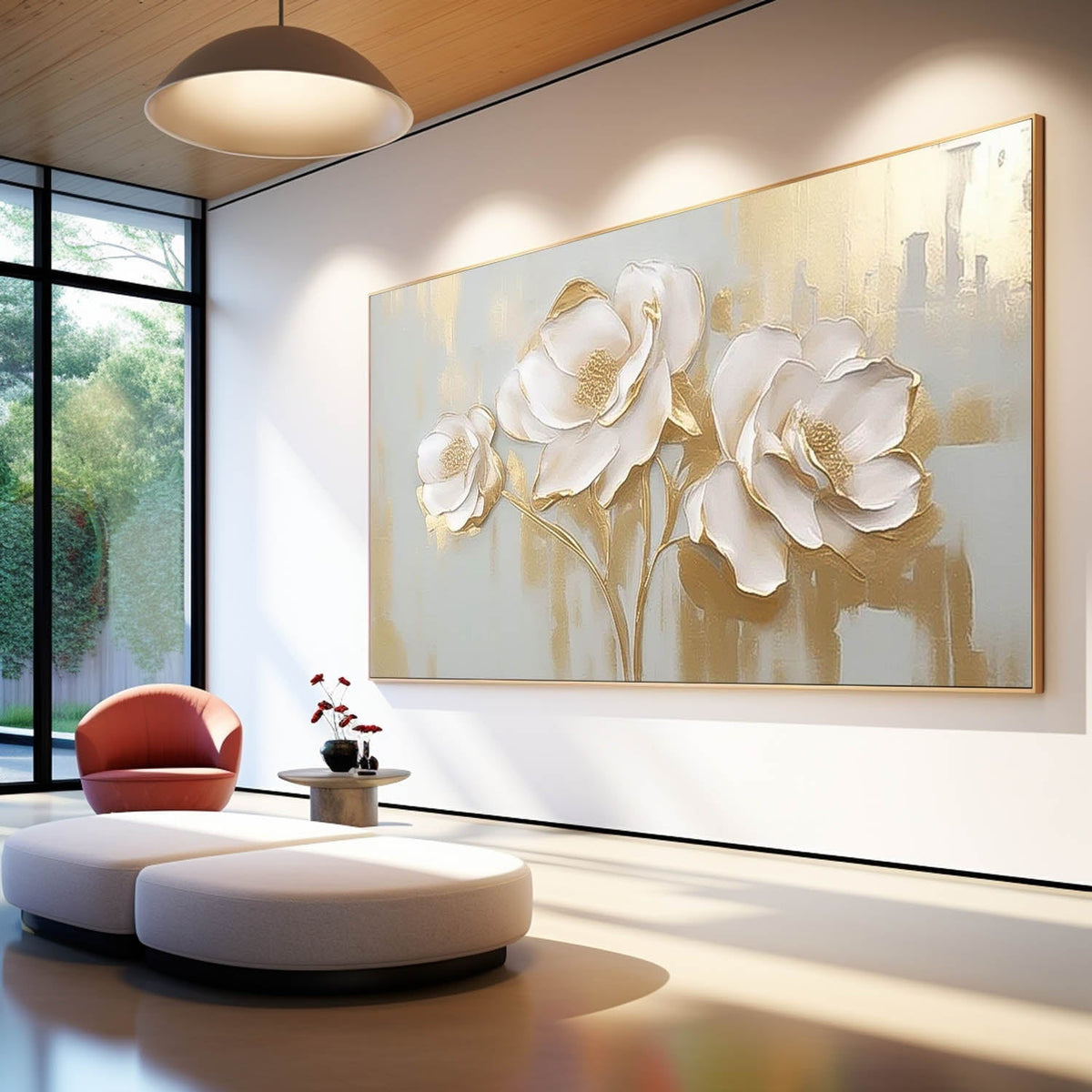 Wall Art Impasto Flower Dynamic Painterly
