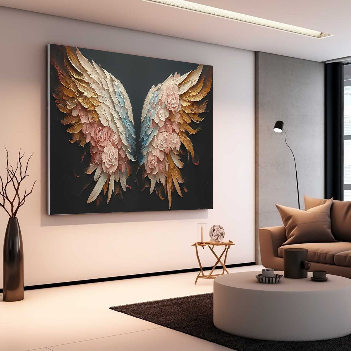 Wall Art Surrealist Floral Wing Modern Painterly