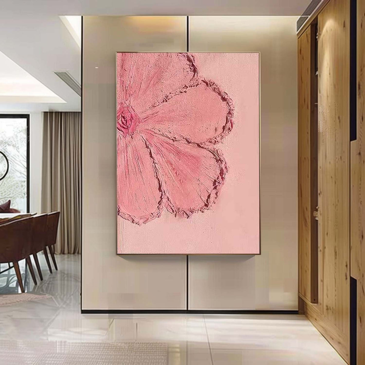 Wall Art Flower Minimalist Painterly Serene