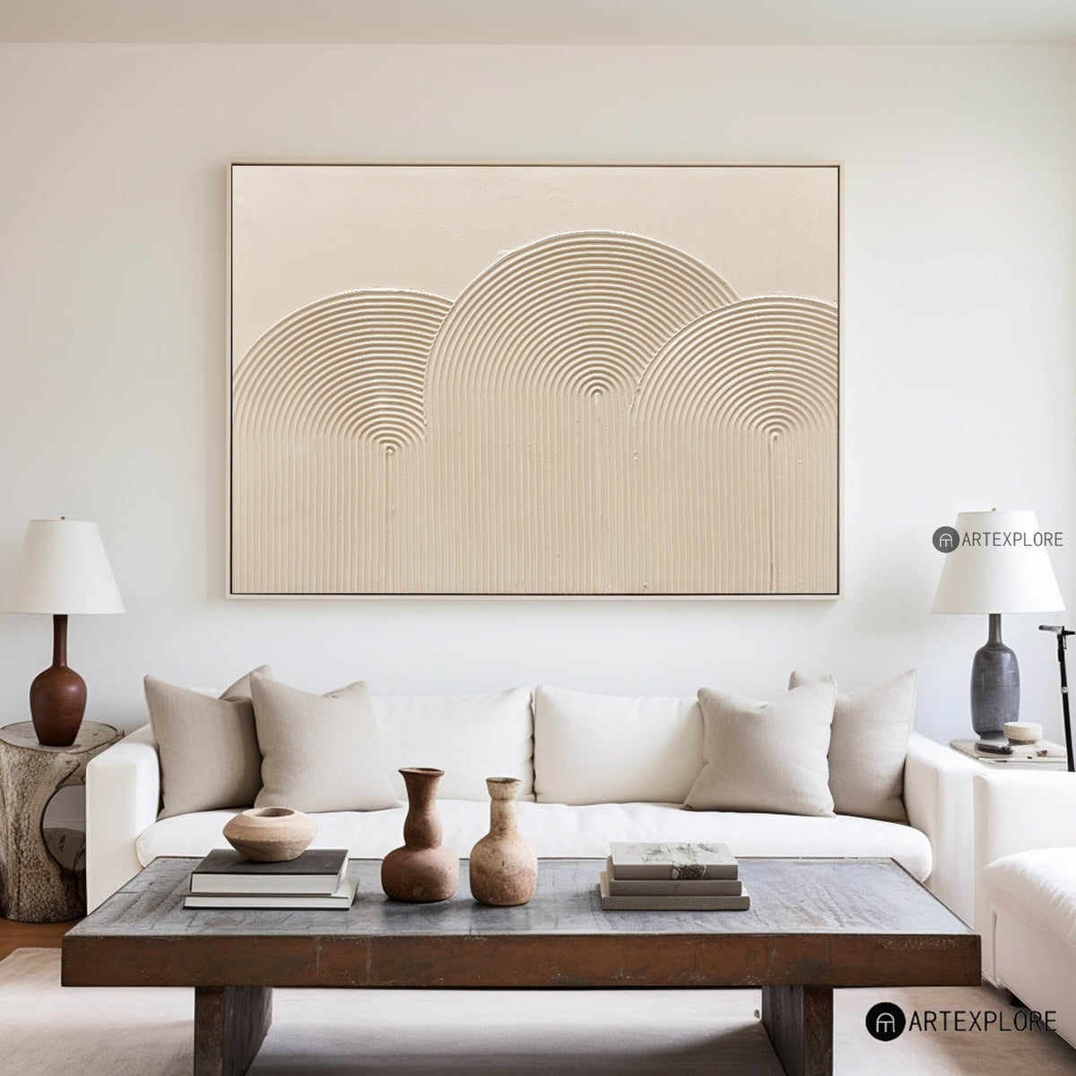 Organic Arch Contour Abstract Art