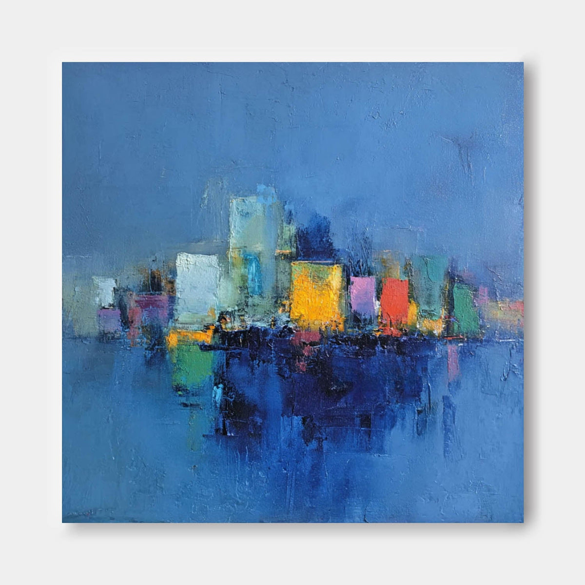 Wall Art Architecture Abstract Waterfront Cityscape