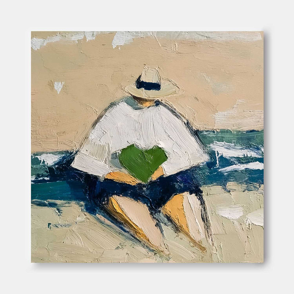 Wall Art People Contemporary Serene Coastal