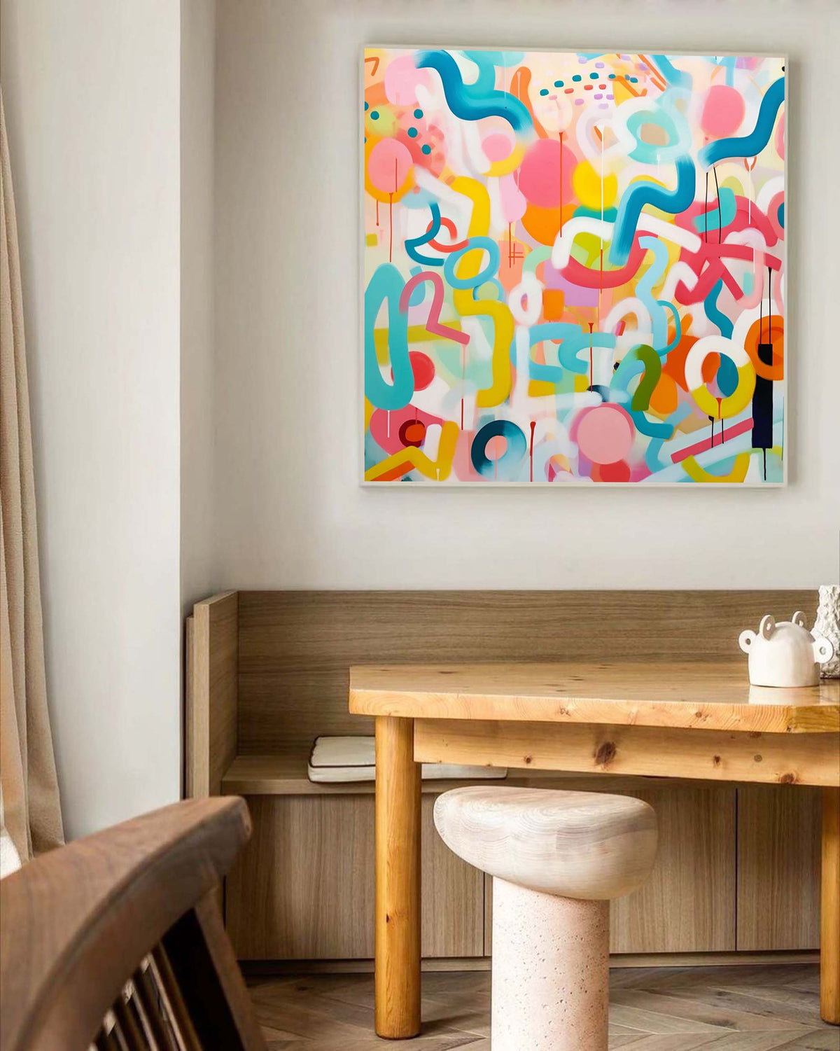 Wall Art Playful Abstract Energetic Fashion