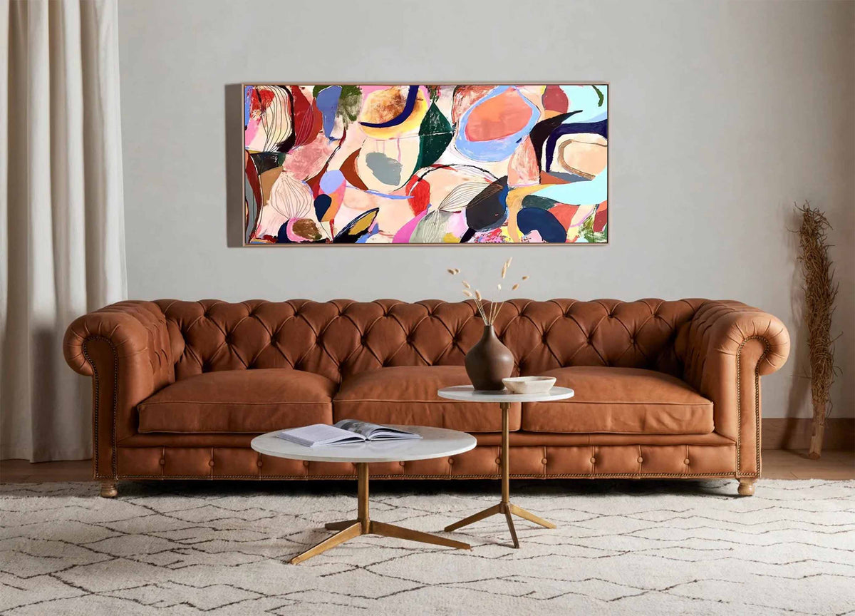 Playful Organic Painting Pastel Colorful