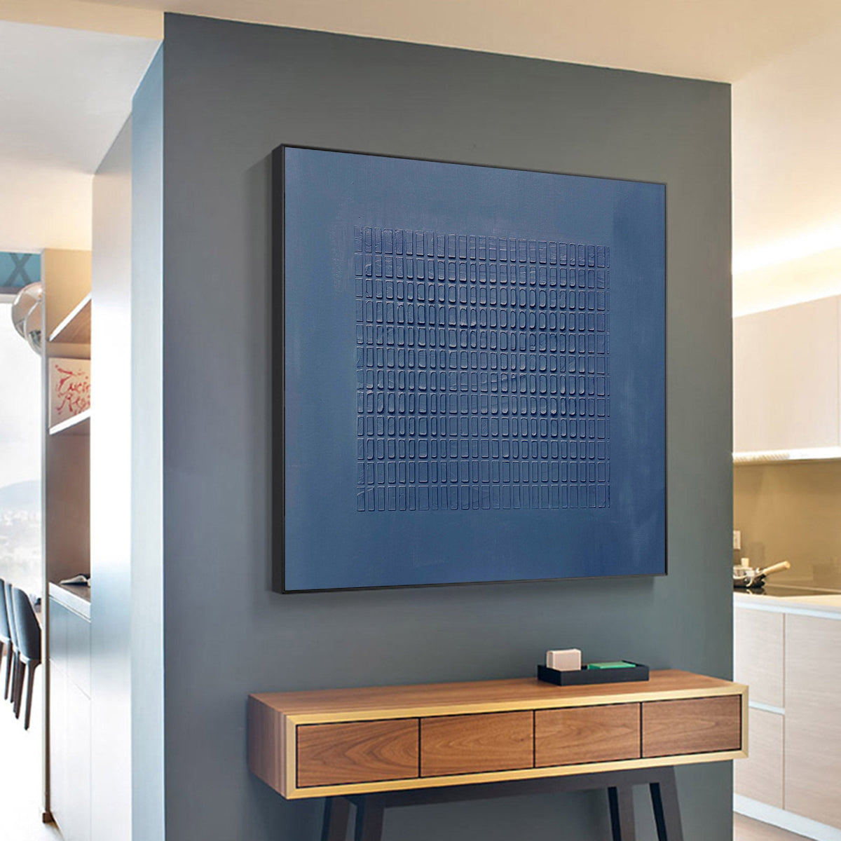 Blue Minimalist Painting