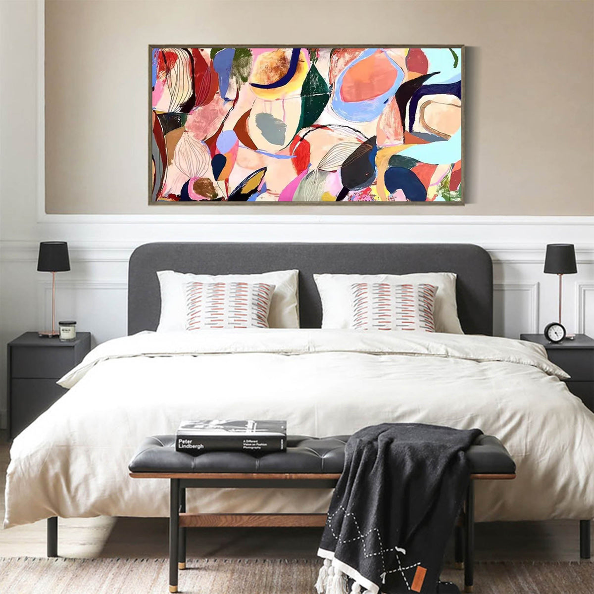 Playful Organic Painting Pastel Colorful