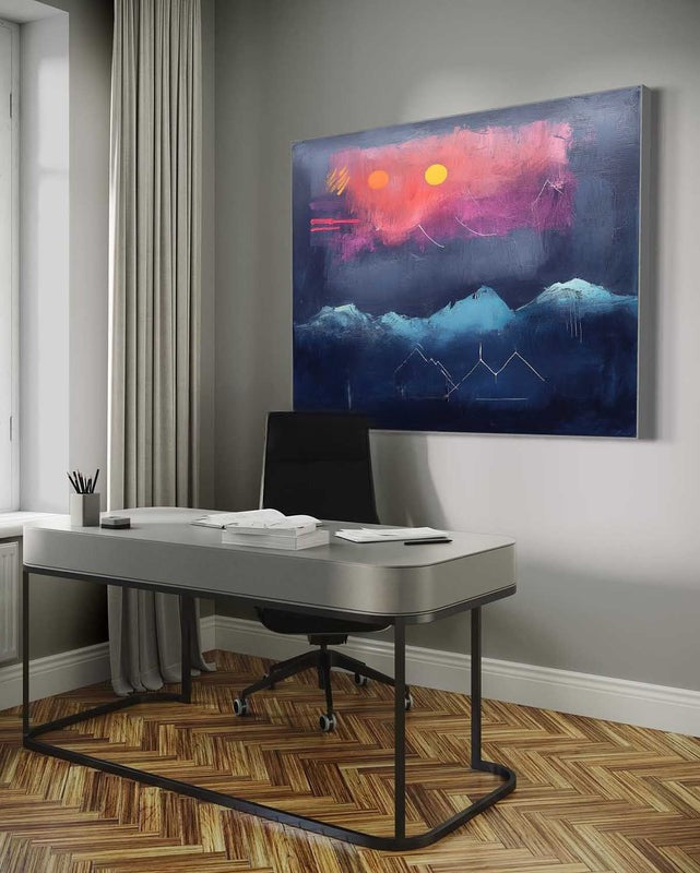 Wall Art Dramatic Textured Twilight